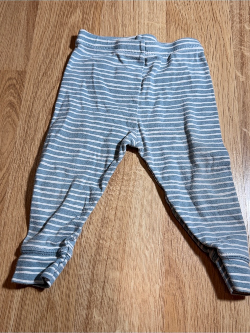 Carter's Blue & White Striped Baby Leggings